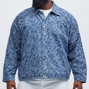 Denim Jacket Blue Wash Button Down XXL